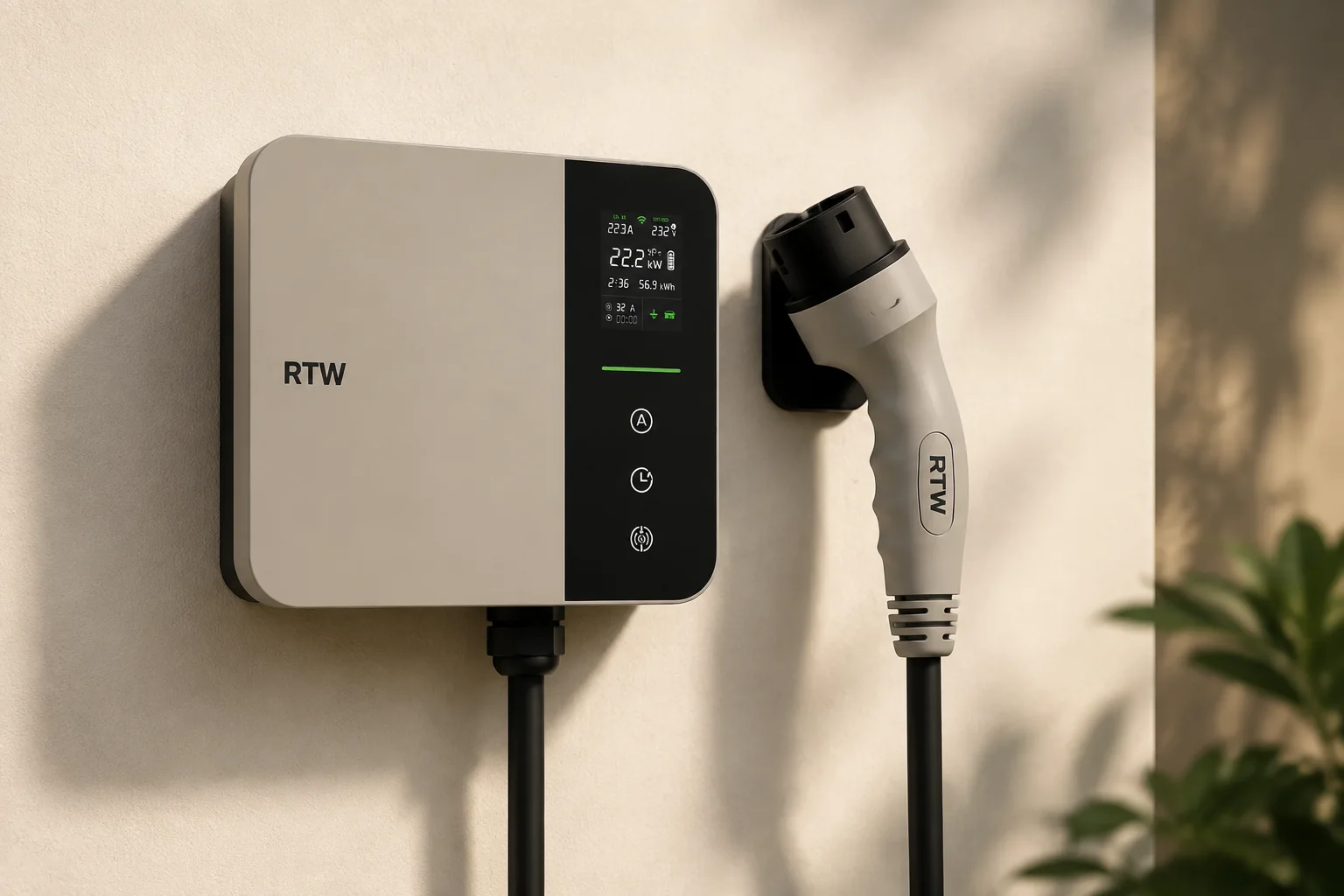 RTW residential wall box and connector in warm studio light